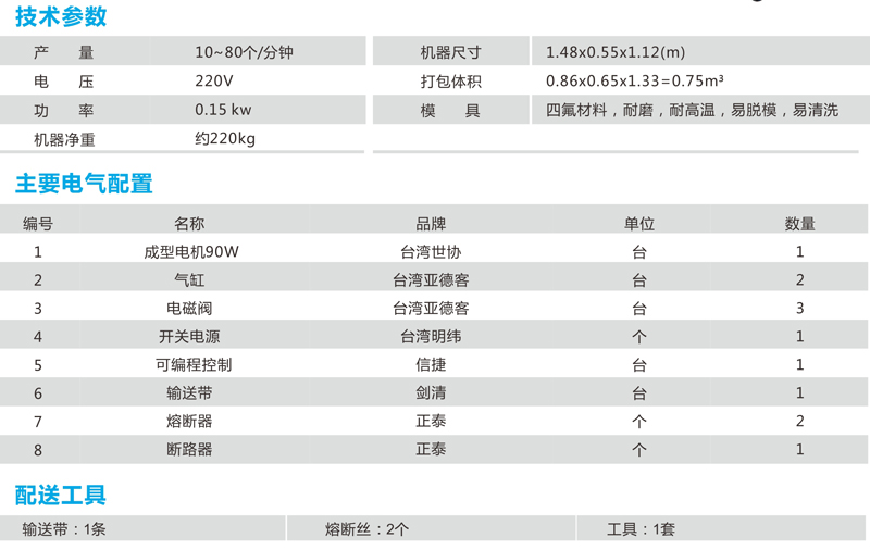 萬能(néng)打餅成型機配置